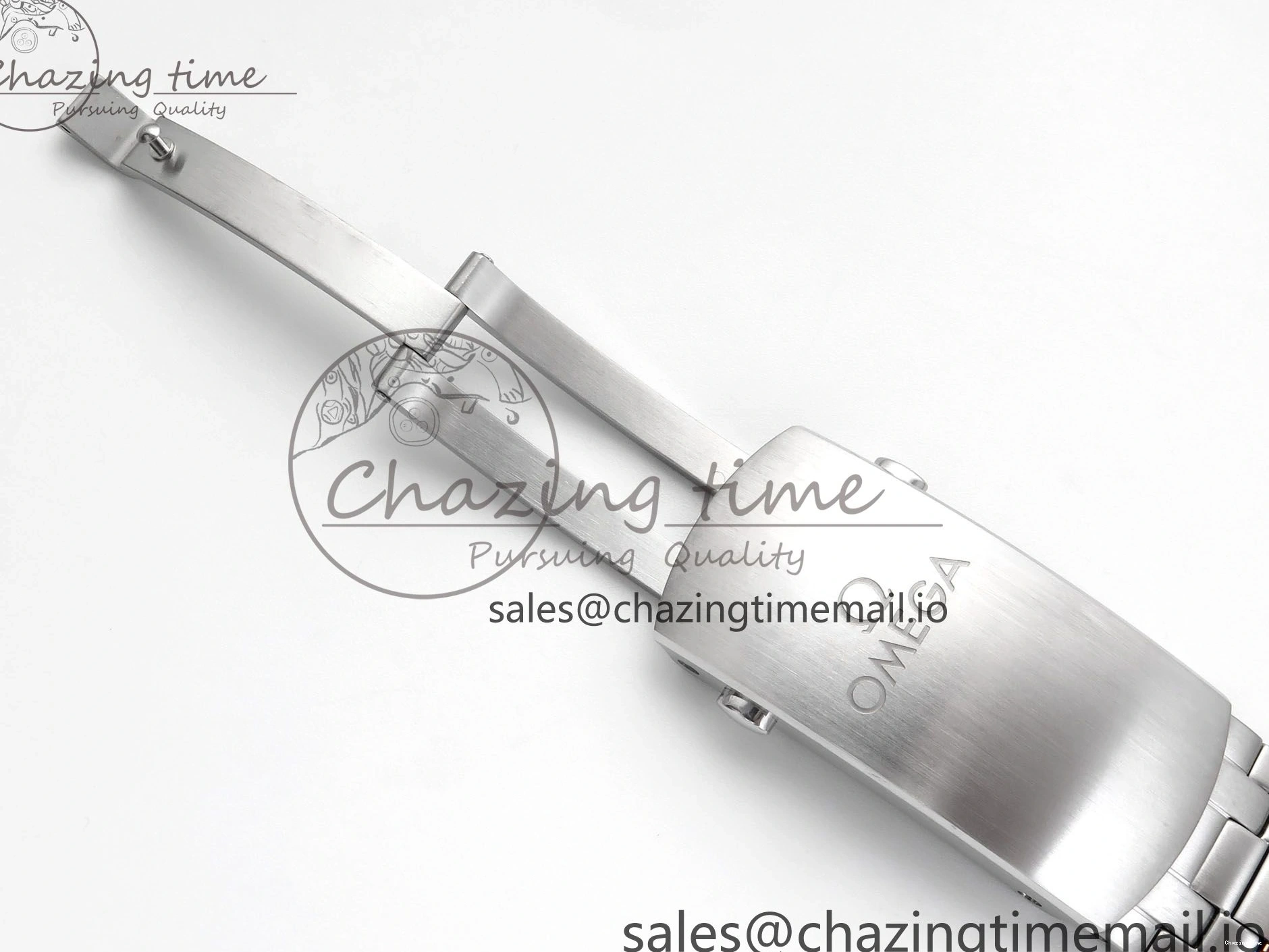 0131 Seamaster 300m Chrono SS RG OMF 1:1 Best Edition Blue Dial on SS RG Bracelet A Timeless 7686